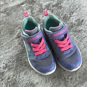 Skechers Blue and Pink Sneakers with Velcro Strap